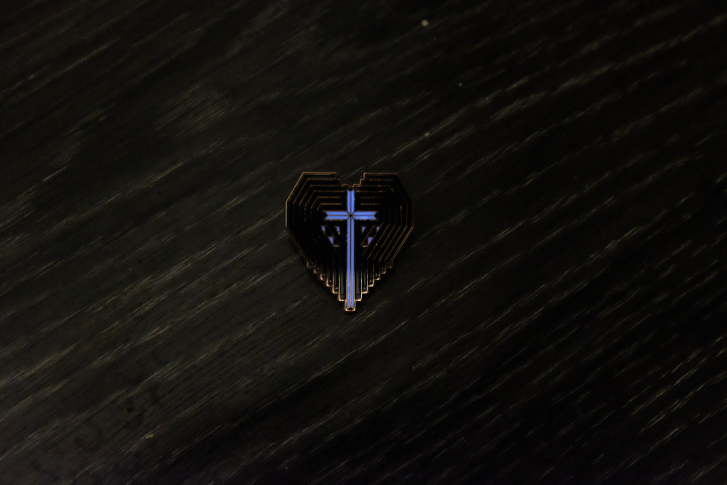 Eternal Truth - Luminous Cross | Enamel Pin | Brooch | Delicate Accessory | Gift | Unisex
