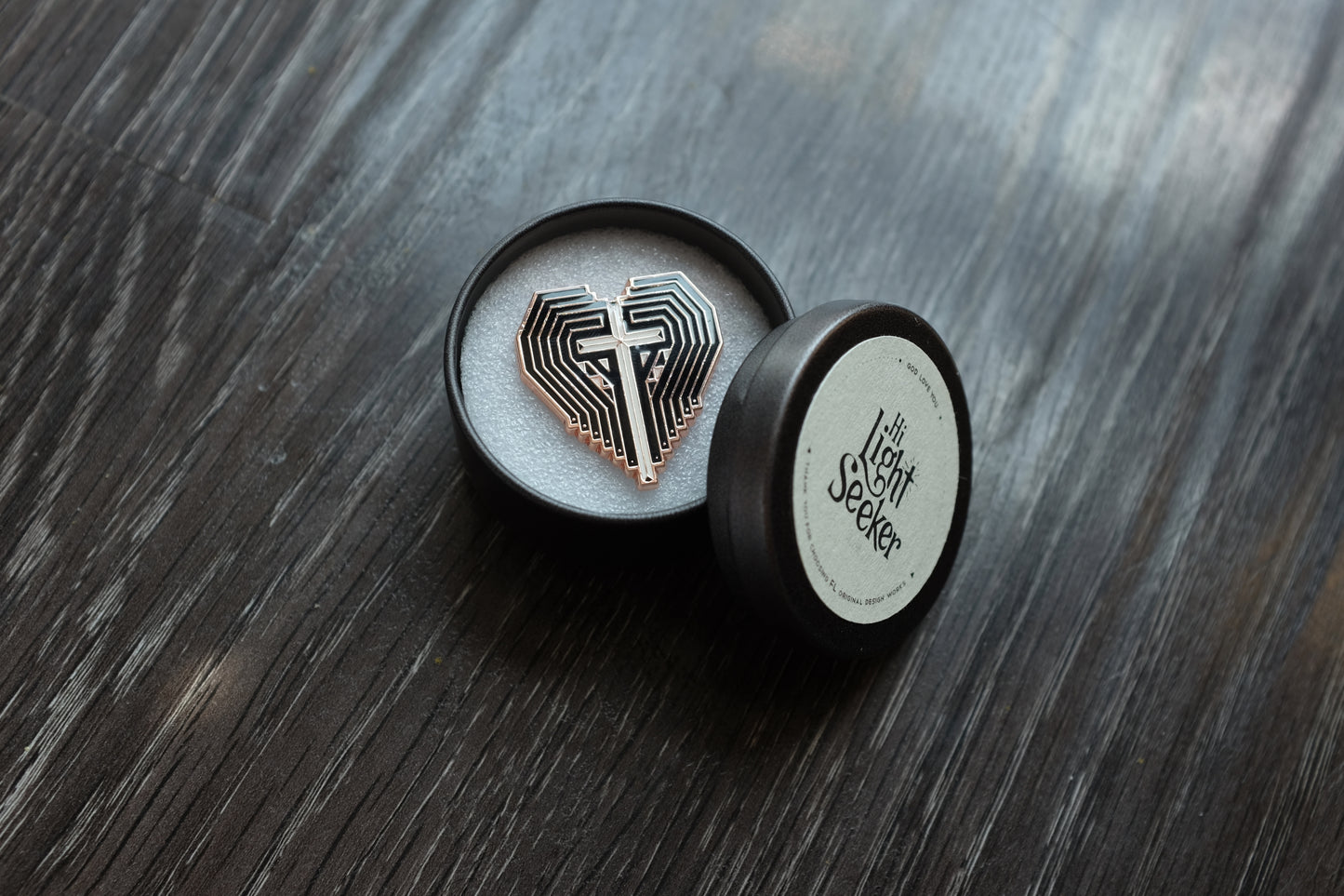 Eternal Truth - Luminous Cross | Enamel Pin | Brooch | Delicate Accessory | Gift | Unisex