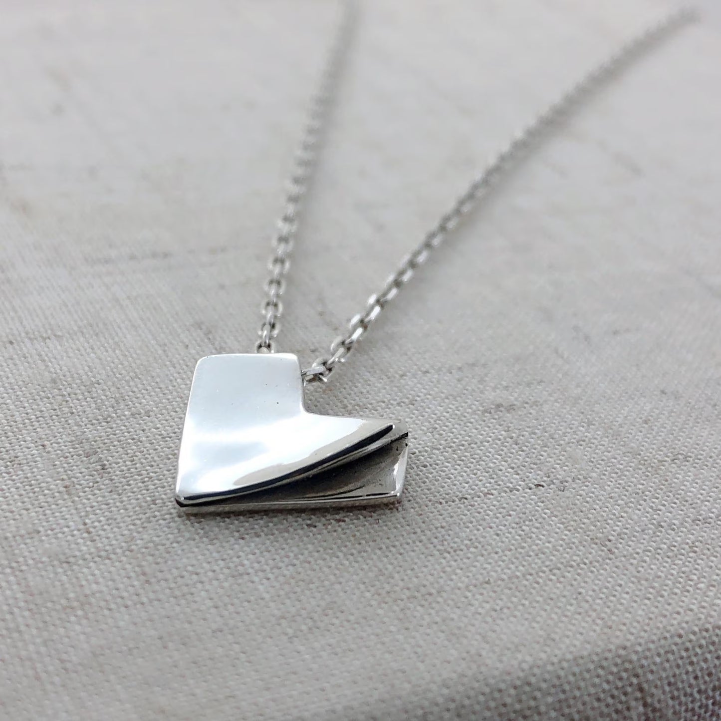 Heart 7 - 925 Sterling Silver Heart Pendant Necklace With Chain for Women