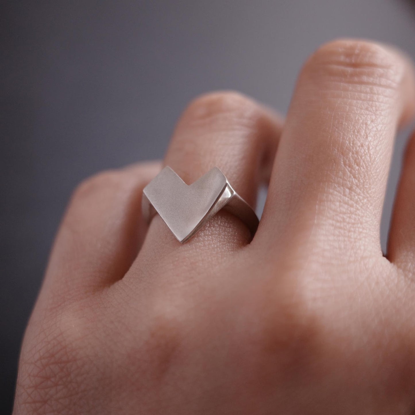 Heart 7 - Heart-Shaped Adjustable Open Ring for Women