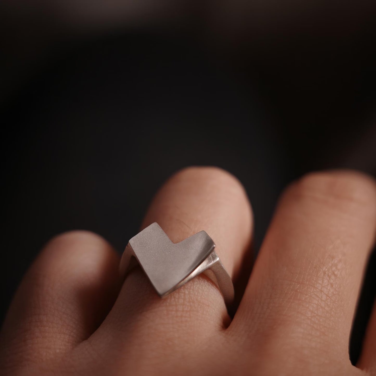 Heart 7 - Heart-Shaped Adjustable Open Ring for Women