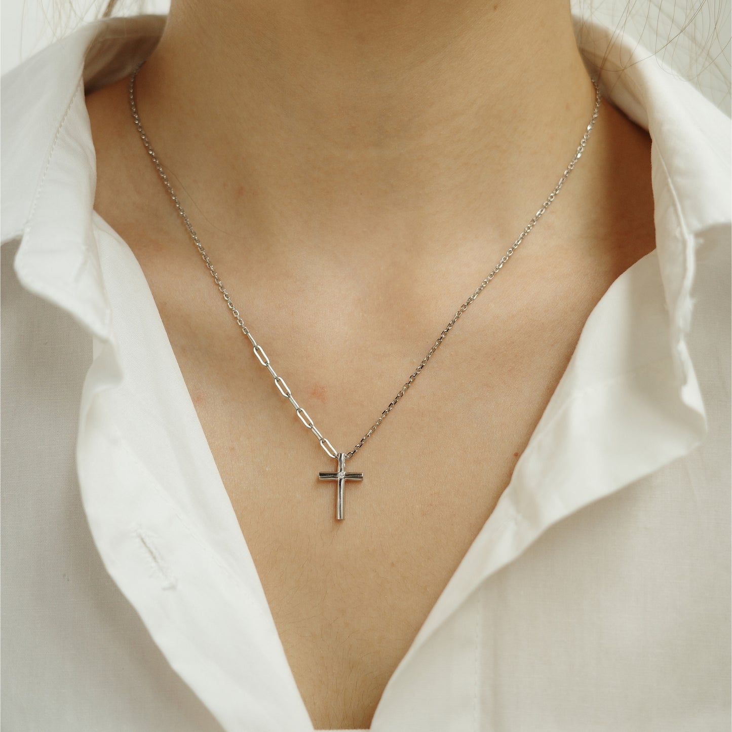 Cross Necklace with Chain