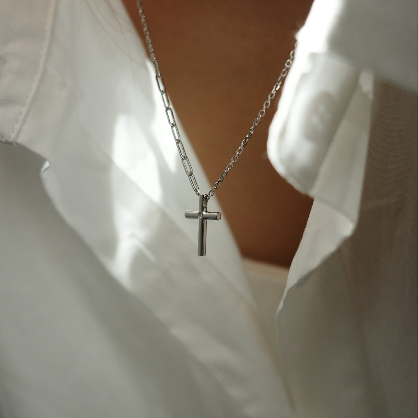 Cross Necklace with Chain