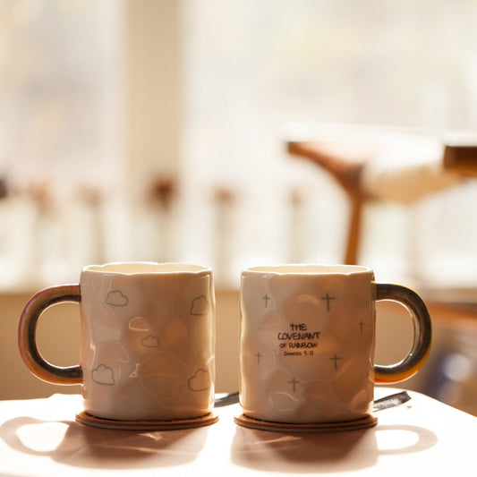 The Covenant of Rainbow - Handcrafted Ceramic Mug