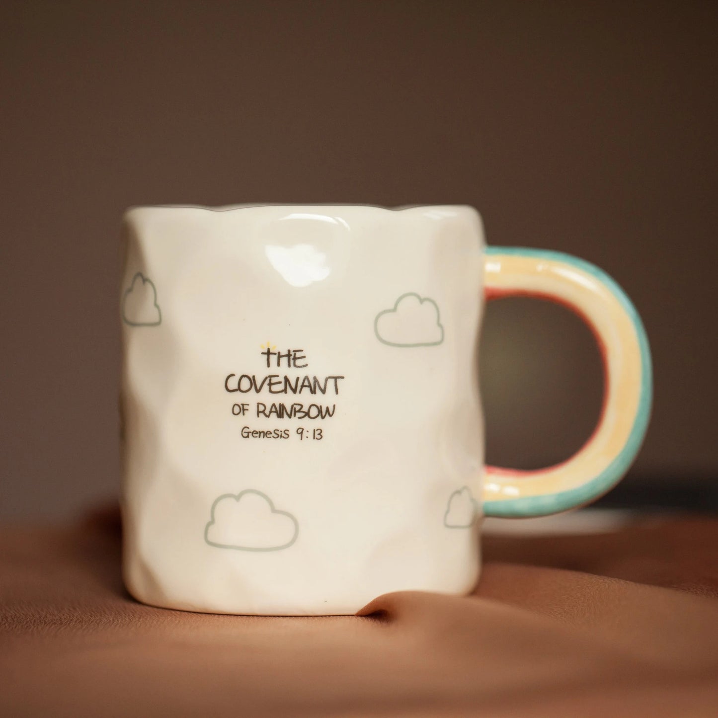The Covenant of Rainbow - Handcrafted Ceramic Mug