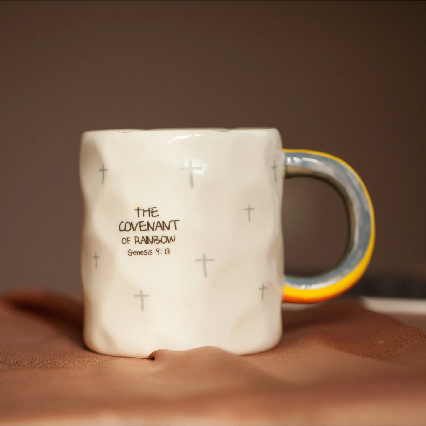 The Covenant of Rainbow - Handcrafted Ceramic Mug