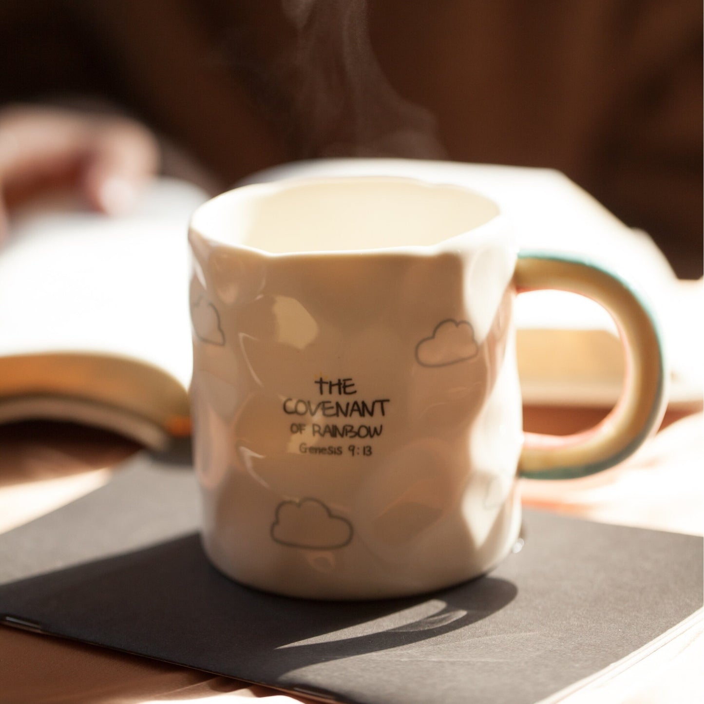The Covenant of Rainbow - Handcrafted Ceramic Mug
