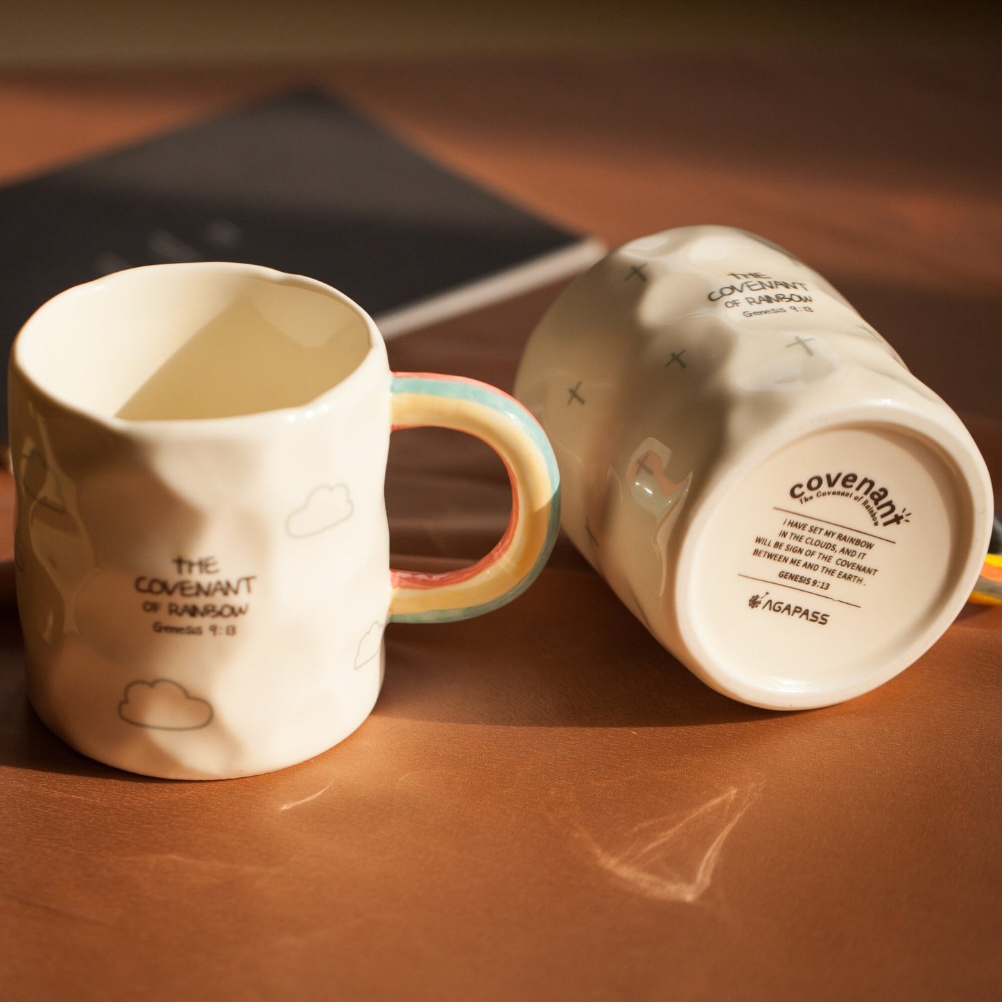 The Covenant of Rainbow - Handcrafted Ceramic Mug