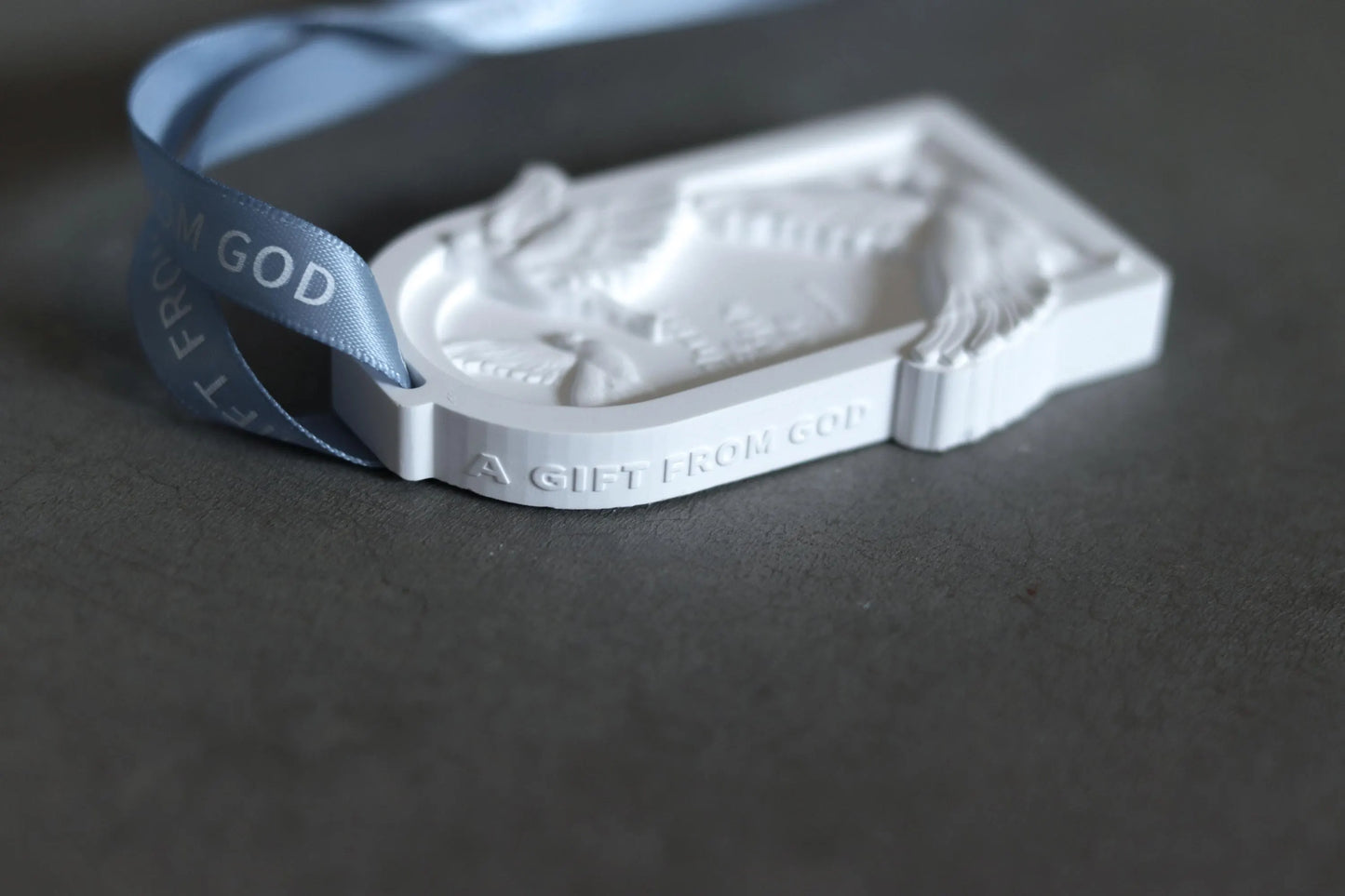 With Us - White Plaster Fragrance | Car Charm | Hanging Ornament Decoration | Wardrobe | Gift