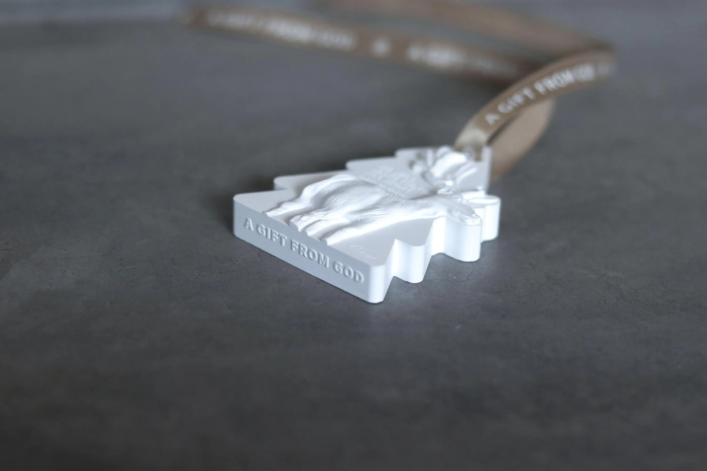 With Us - White Plaster Fragrance | Car Charm | Hanging Ornament Decoration | Wardrobe | Gift