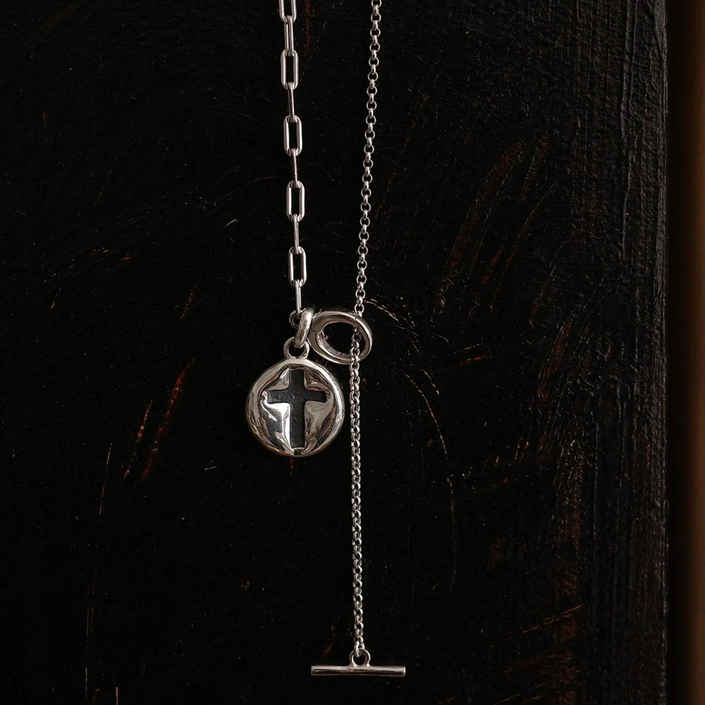 Cross Necklace - 925 Sterling Silver Vintage Pendant Necklace for Women