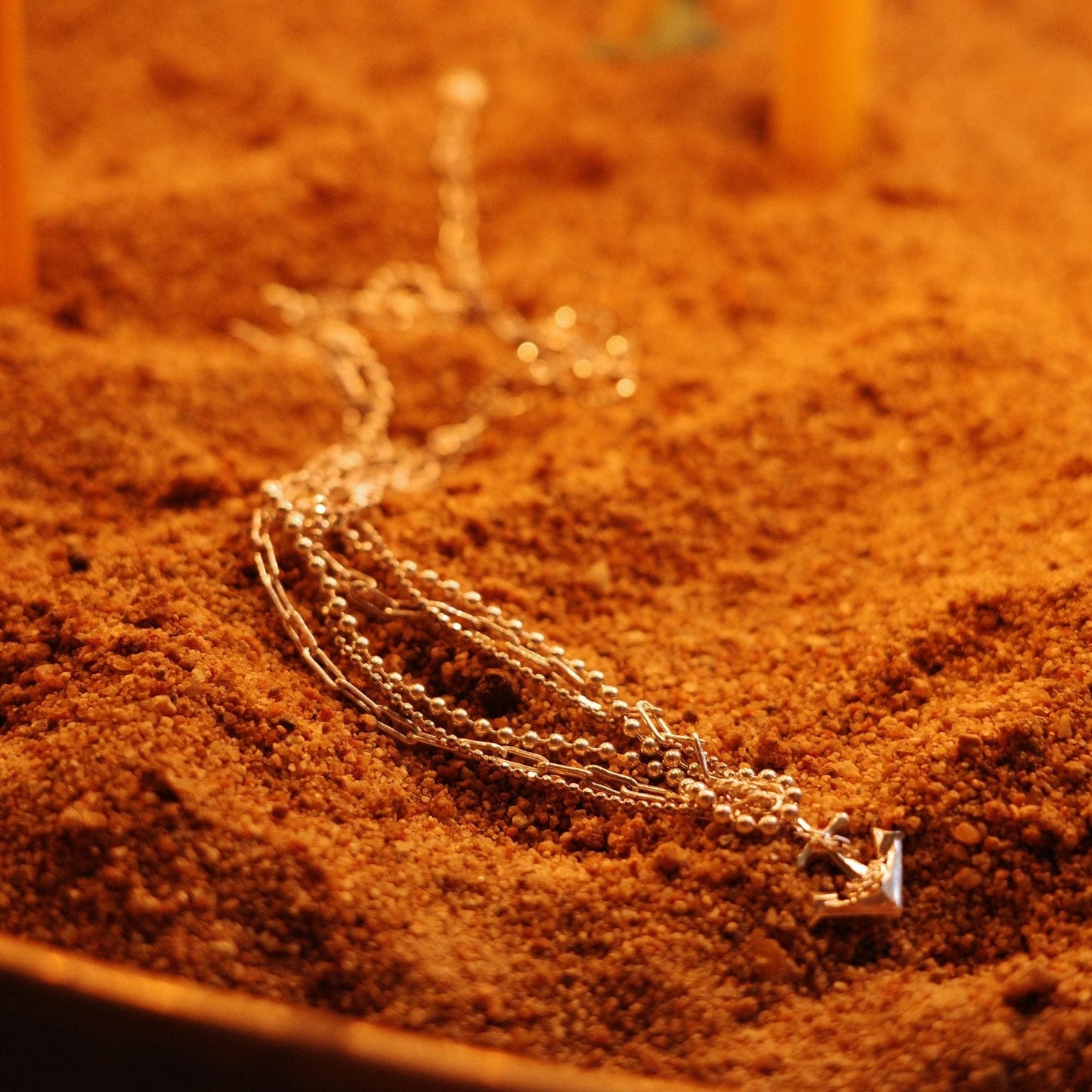 Anchor - 925 Sterling Silver Layered Necklace with Freshwater Pearls and Cubic Zirconia for Women
