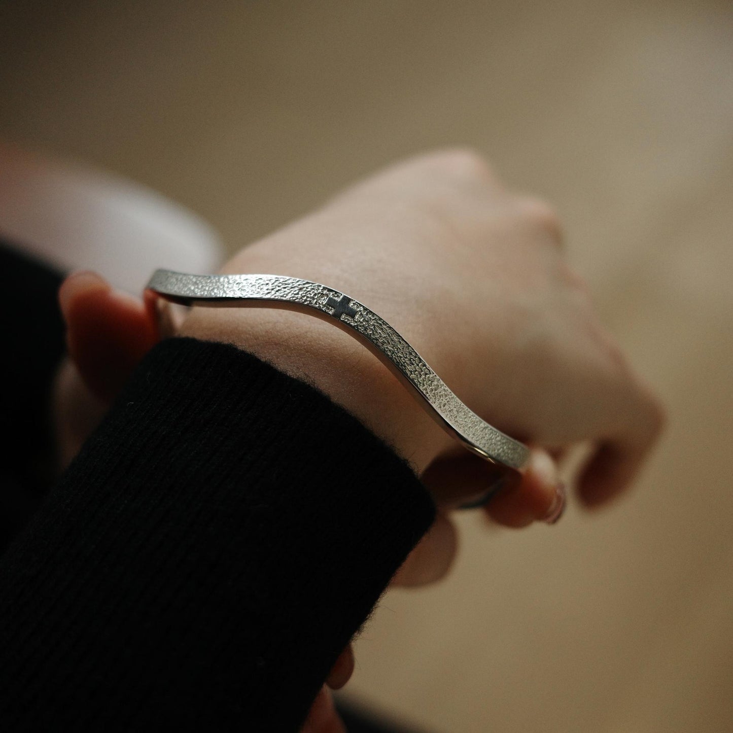Waves - Sterling Silver Cross Women’s Bracelet Gift