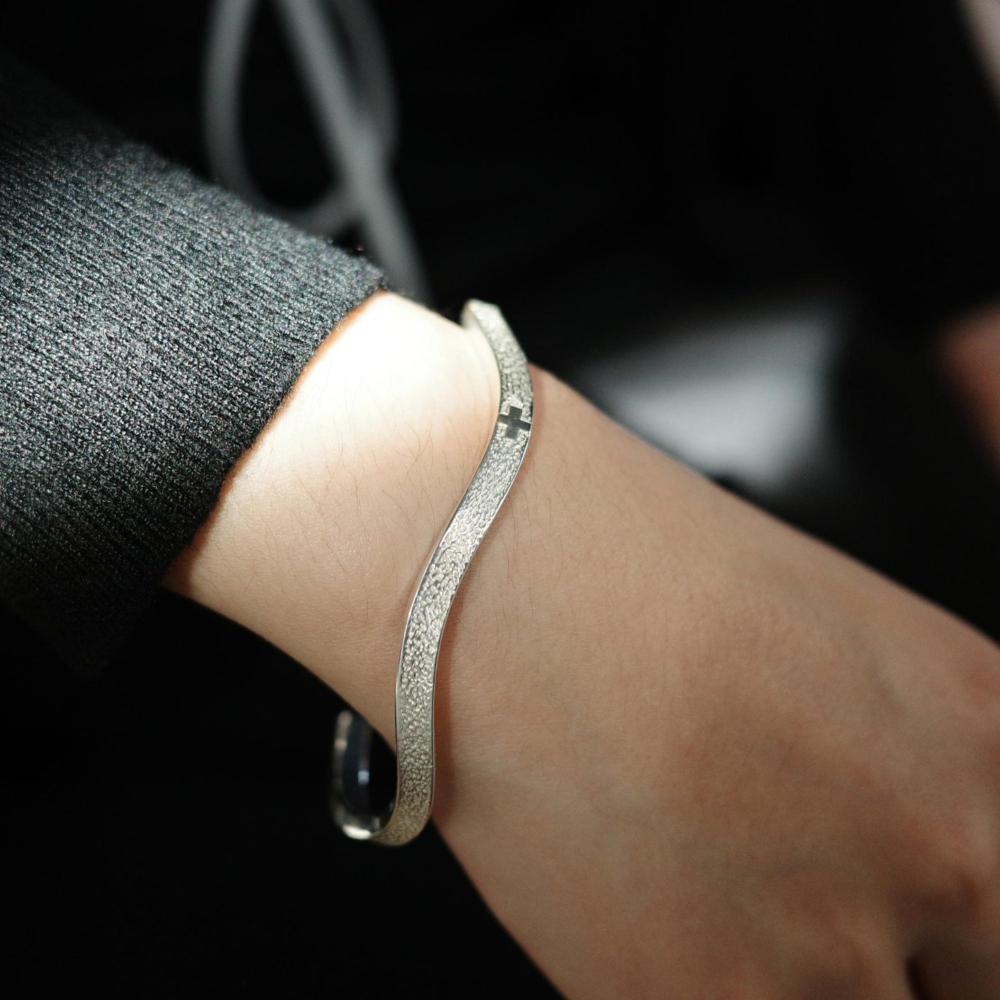 Waves - Sterling Silver Cross Women’s Bracelet Gift
