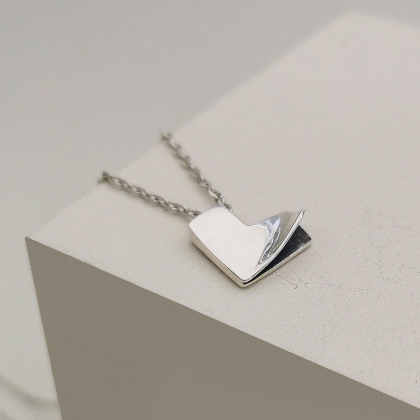 Heart 7 - 925 Sterling Silver Heart Pendant Necklace With Chain for Women