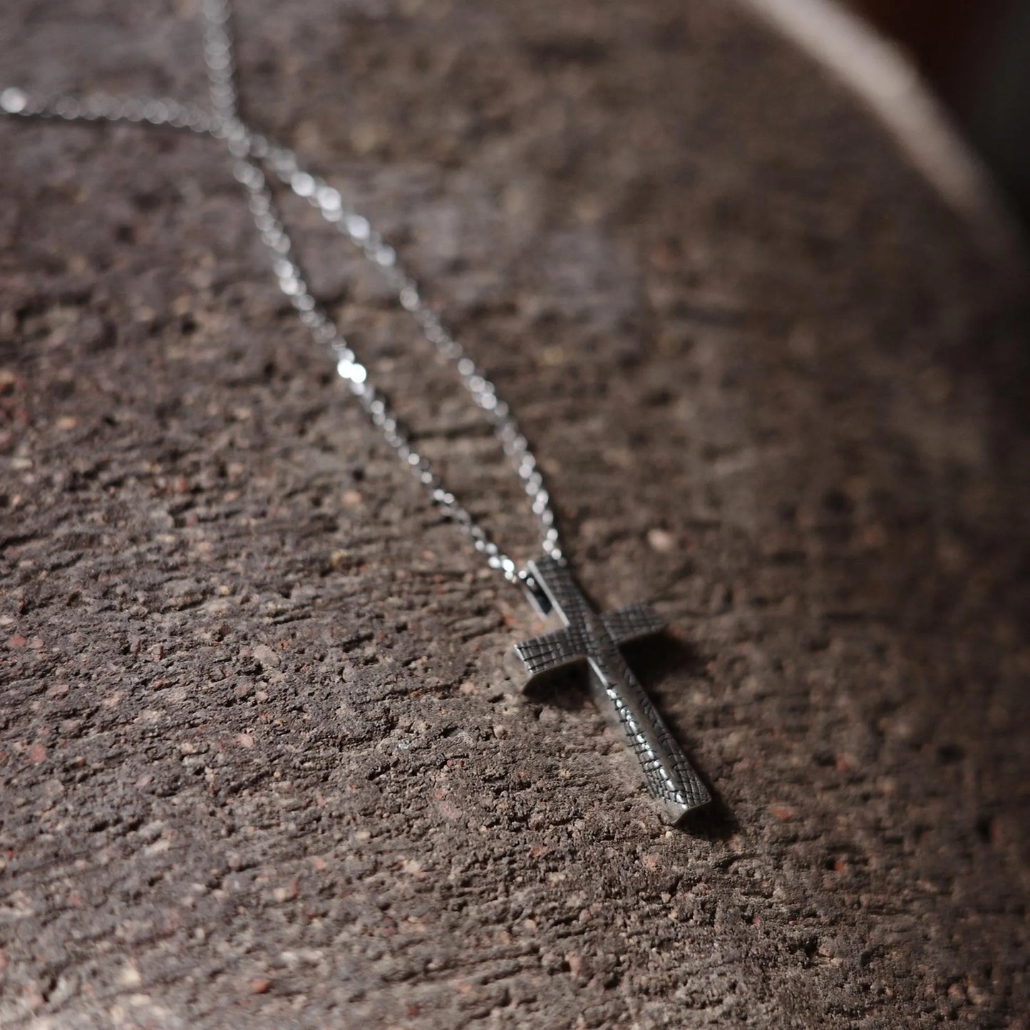 Sackcloth - 925 Sterling Silver Antiqued Vintage Cross Pendant Necklace for Women