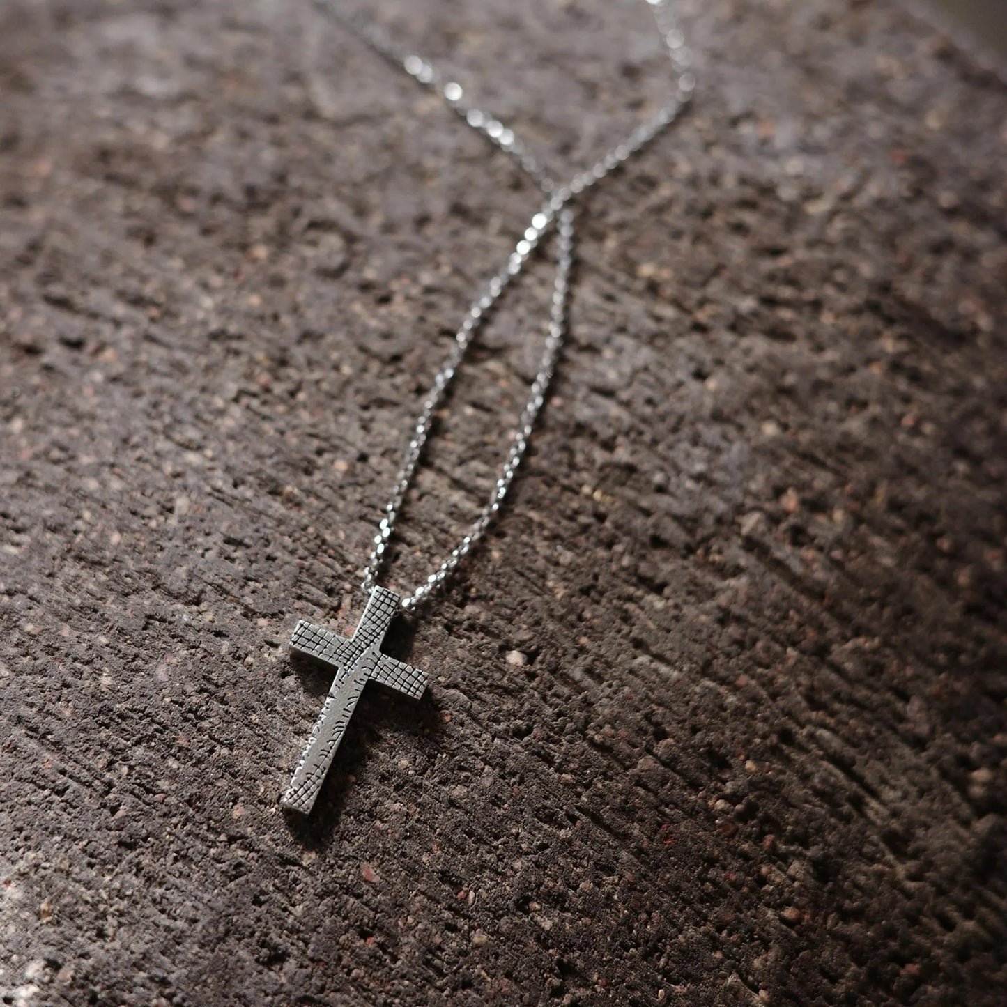 Sackcloth - 925 Sterling Silver Antiqued Vintage Cross Pendant Necklace for Women
