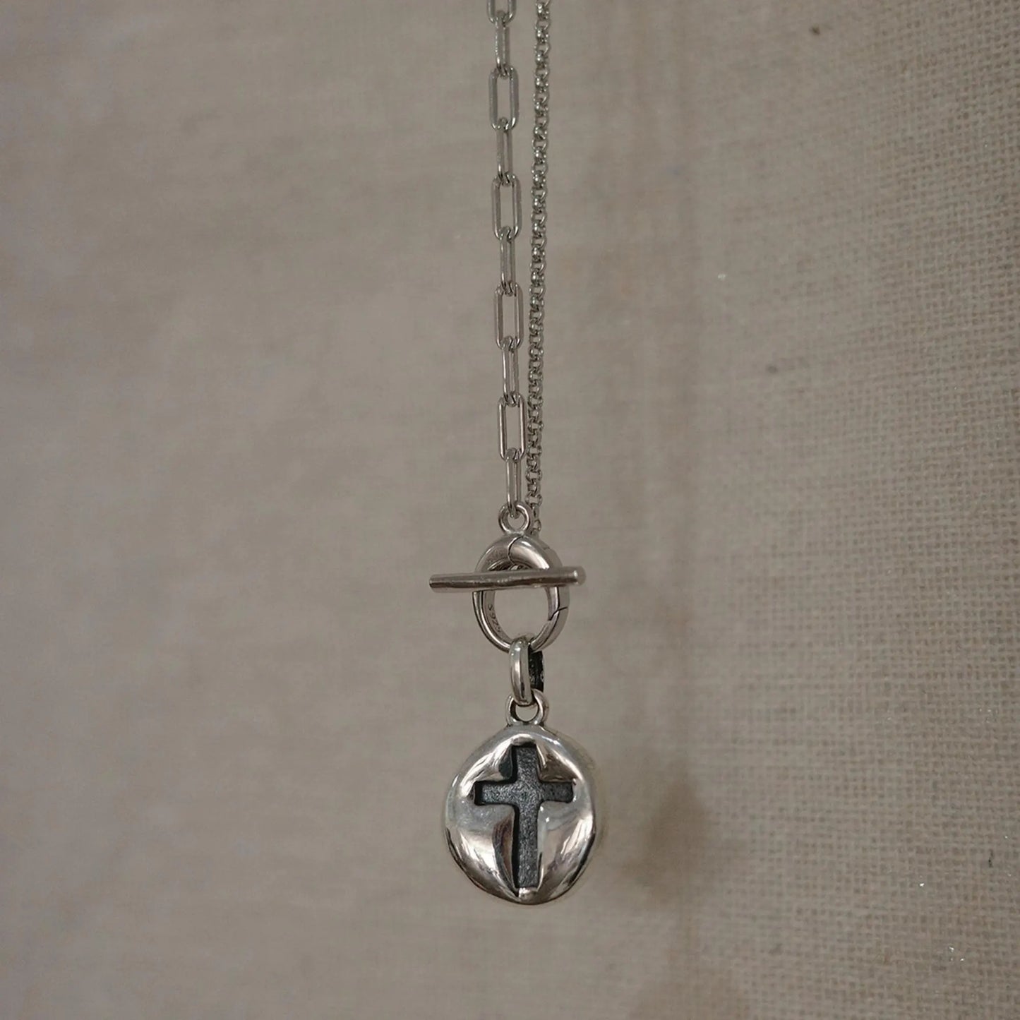 Cross Necklace - 925 Sterling Silver Vintage Pendant Necklace for Women