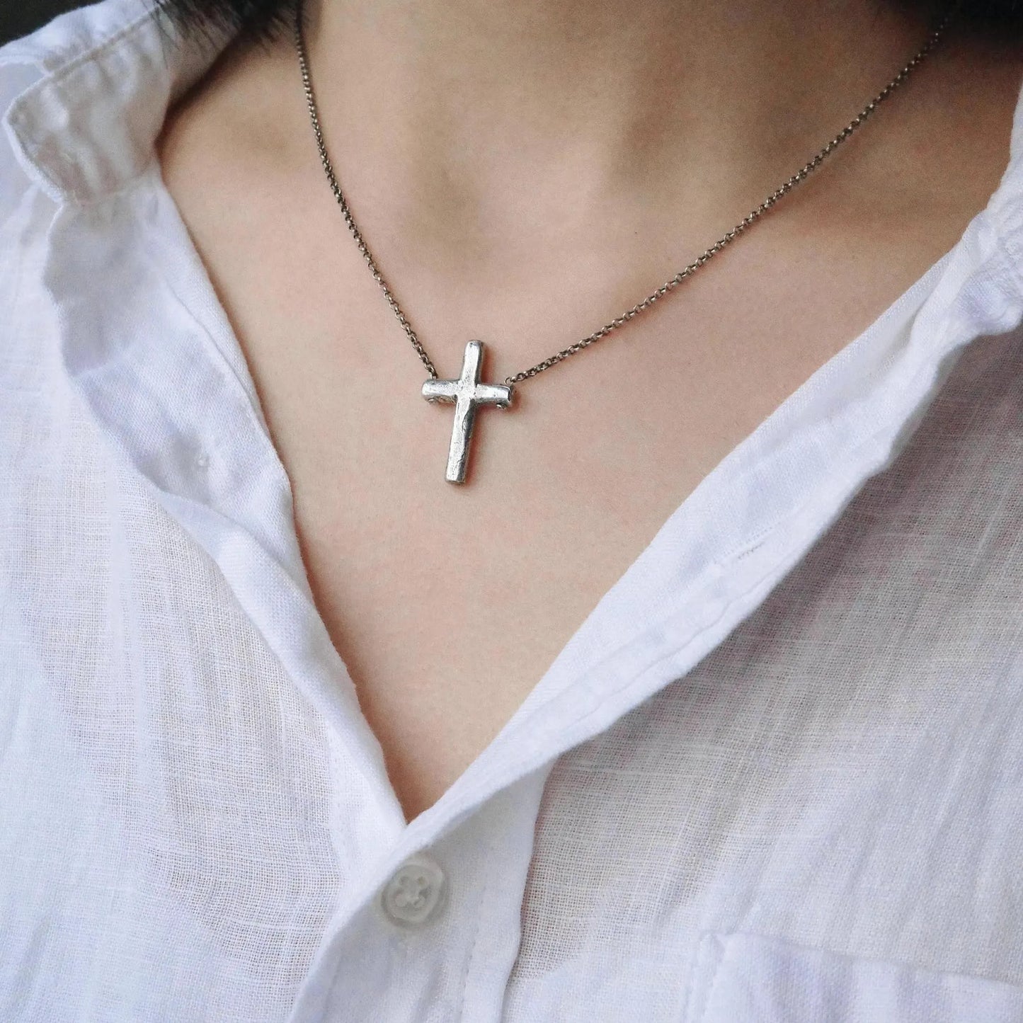 Thomas Cross - 925 Sterling Silver Pendant Necklace with Chain for Women