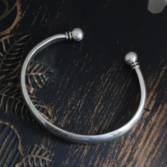 Cross / Grape Classic Sterling Silver Women's Bracelet Custom Engraving Gift