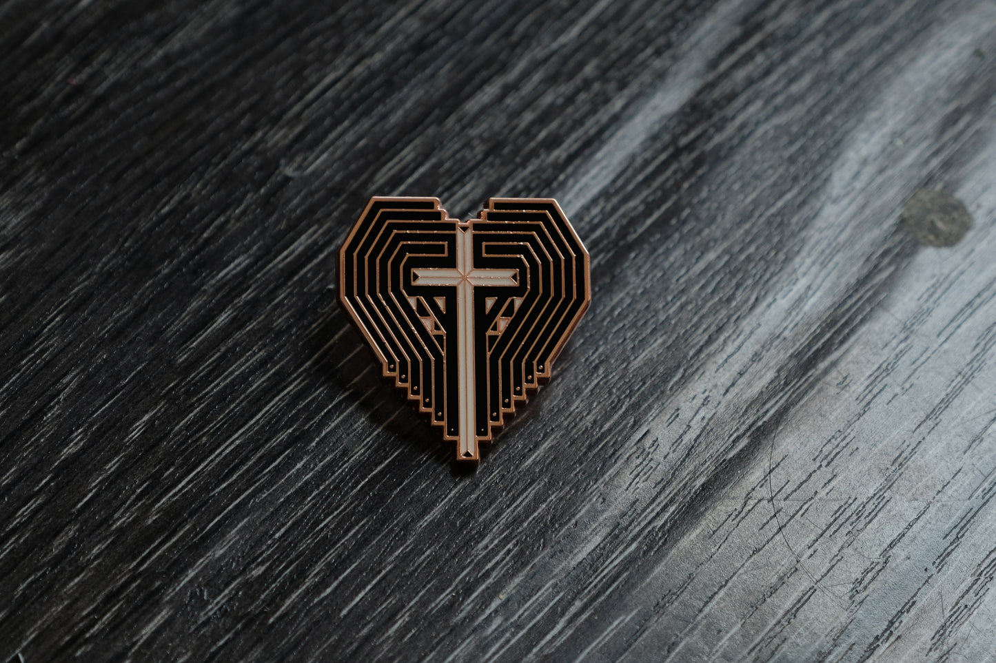 Eternal Truth - Luminous Cross | Enamel Pin | Brooch | Delicate Accessory | Gift | Unisex
