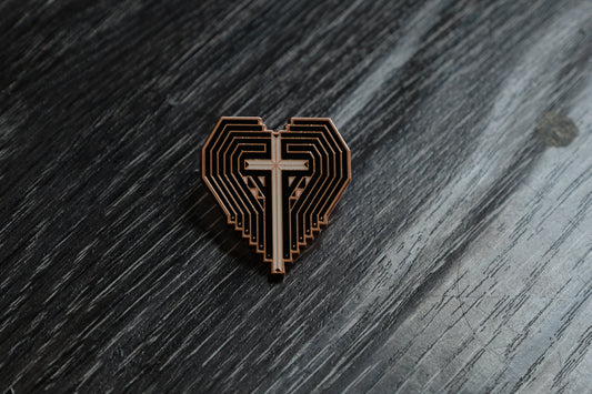 Eternal Truth - Luminous Cross | Enamel Pin | Brooch | Delicate Accessory | Gift | Unisex