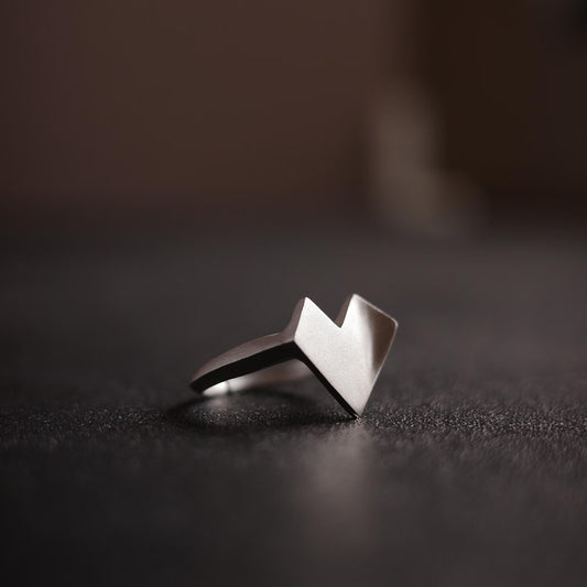 Heart 7 - Heart-Shaped Adjustable Open Ring for Women