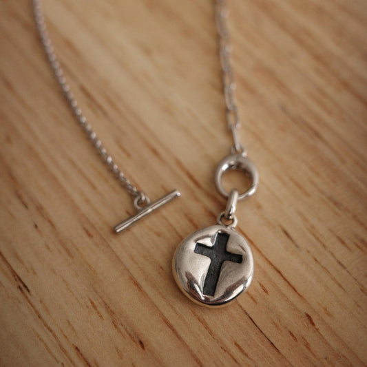 Cross Necklace - 925 Sterling Silver Vintage Pendant Necklace for Women