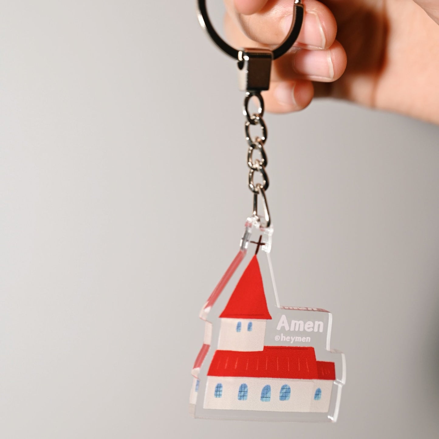 Little Church Acrylic Keychain