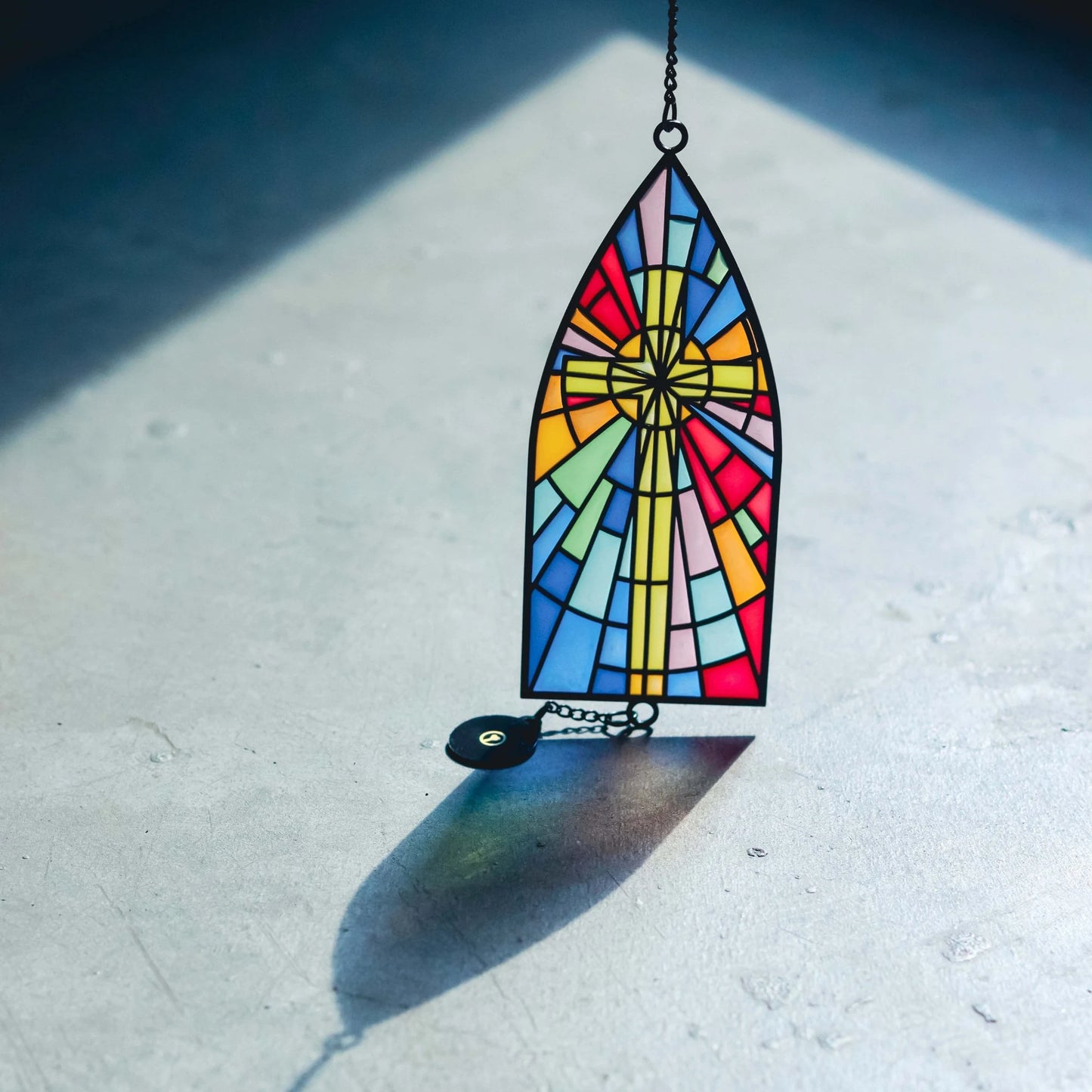 Glory - Stained Glass Car Charm Hanging Pendant Christian Gift Jesus Christ